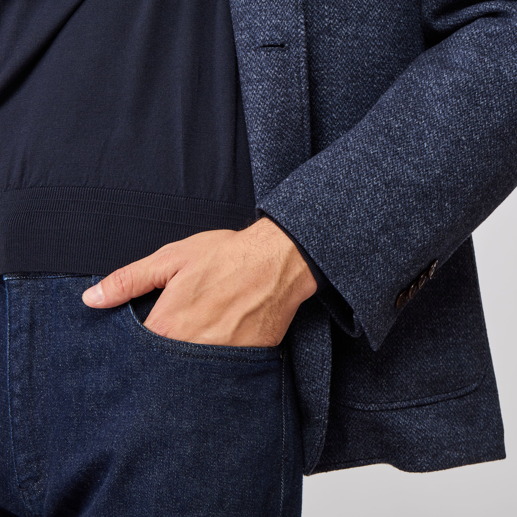 Deconstructed Amalfi Blazer with Shoulder Padding